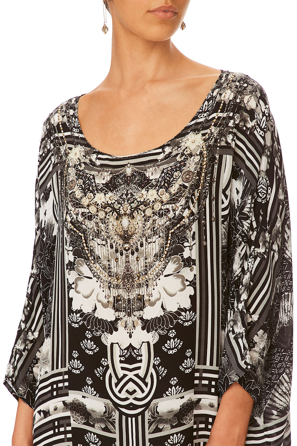 CAMILLA WILD MOONCHILD SCOOP BACK HEM DRESS