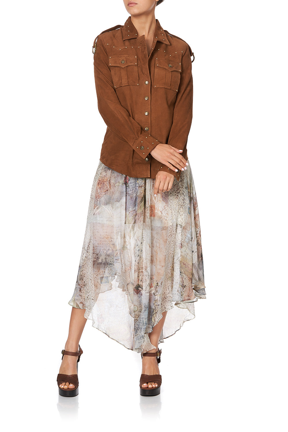 SHAPED YOKE SHIRT LETTERS FROM HILDA