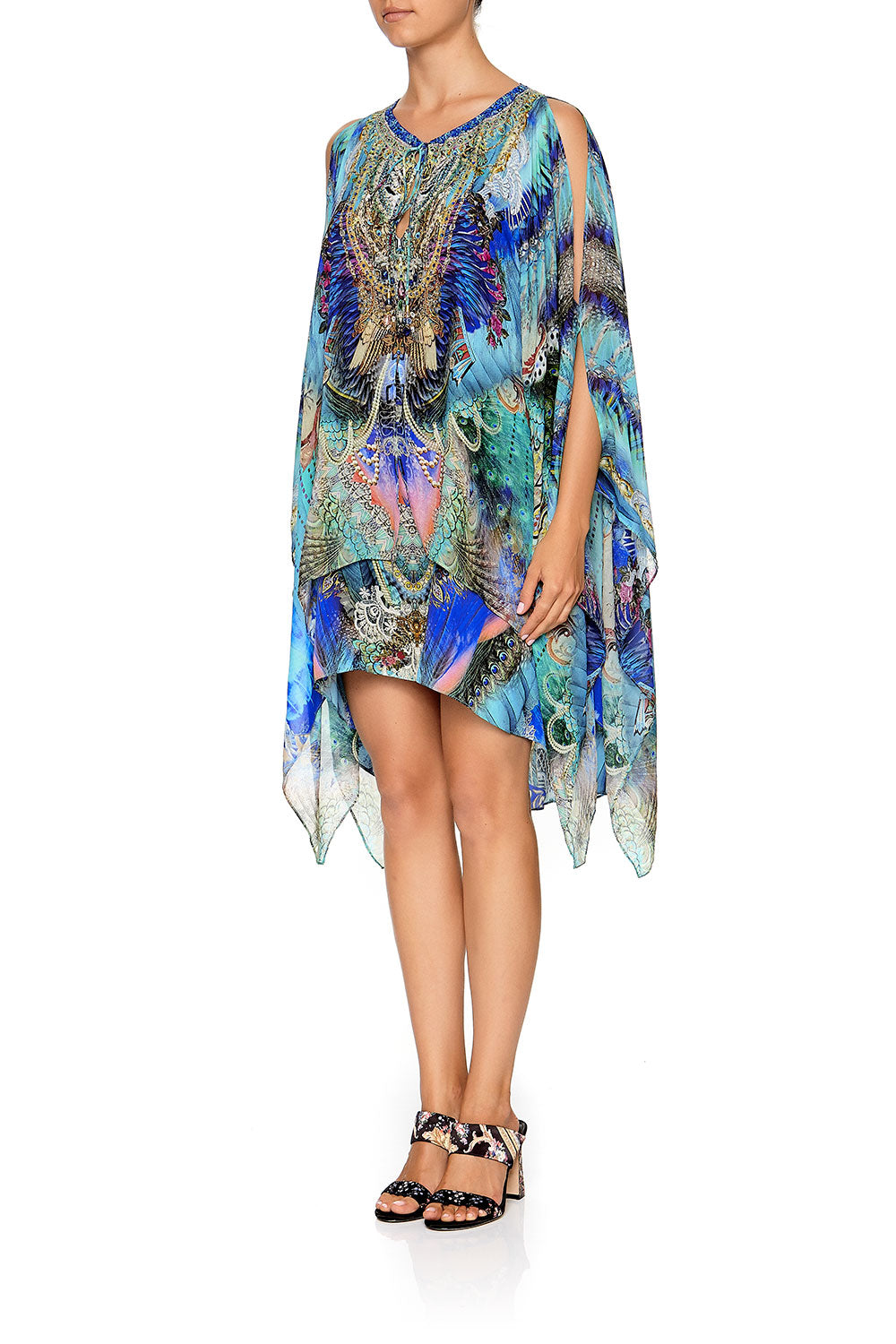 SHEER LAYERED DRESS WITH SPLIT FREEDOM FLIGHT