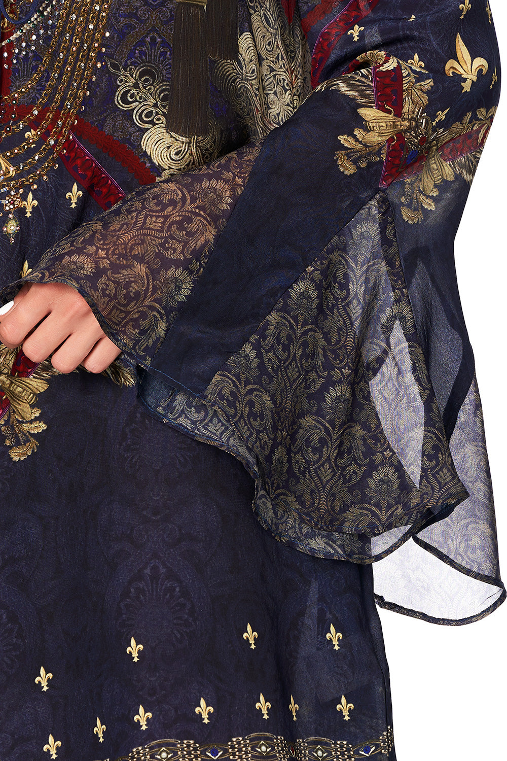 LACE UP SHIFT WITH FLARE SLEEVE THIS CHARMING WOMAN