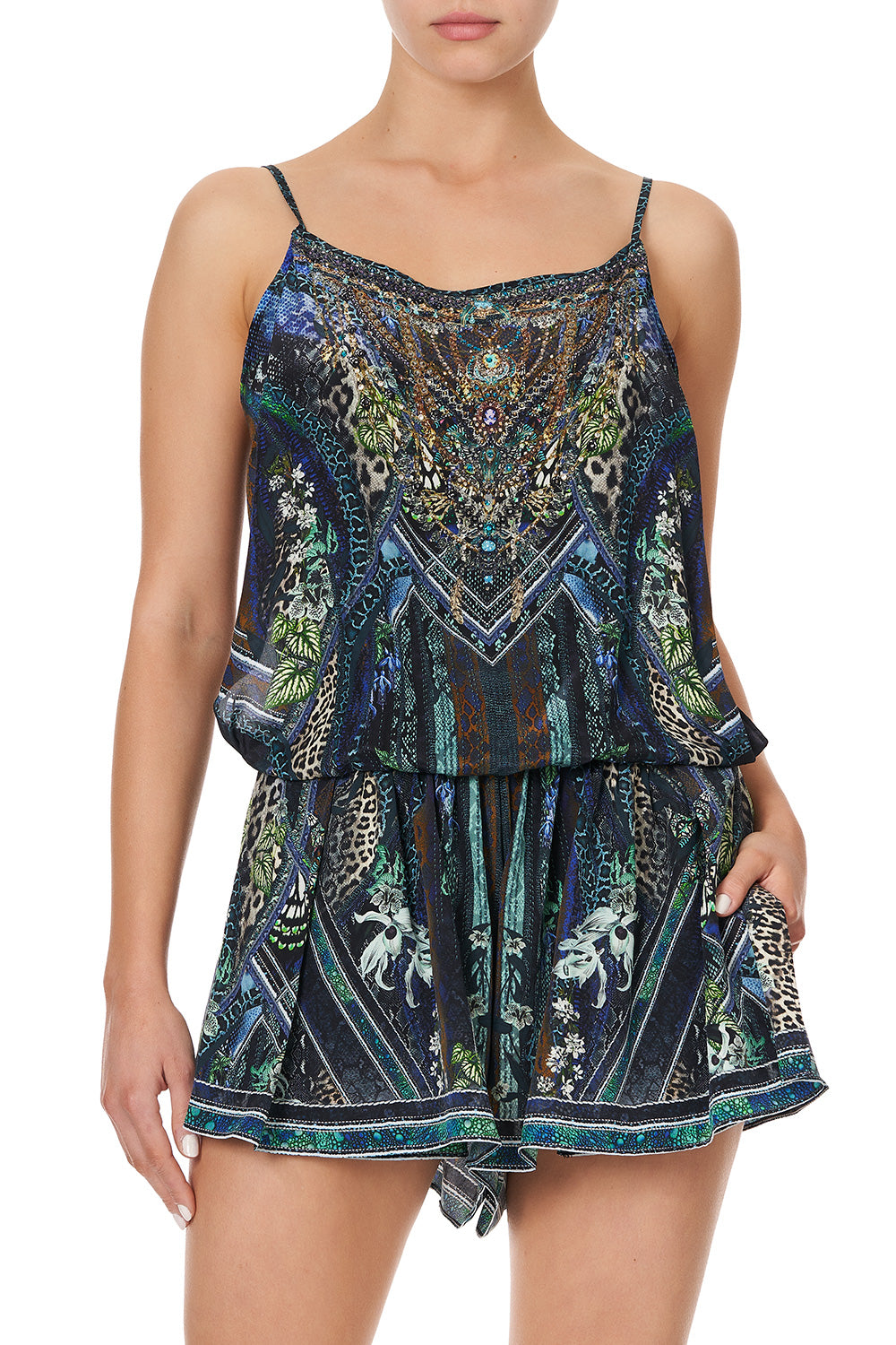 SHOESTRING STRAP PLAYSUIT KOMODO QUEEN