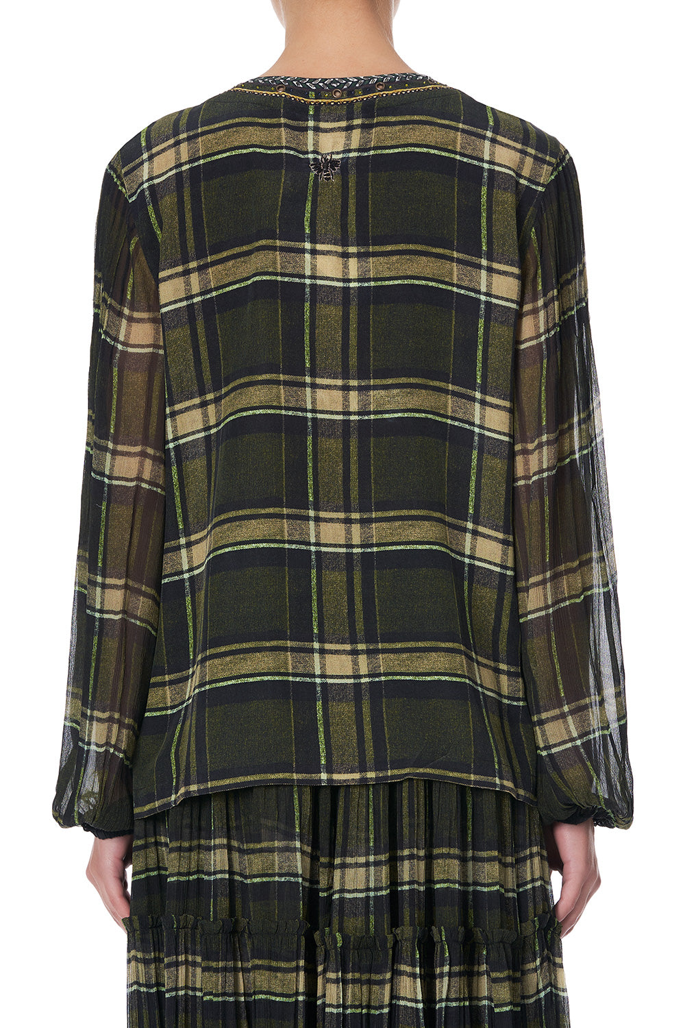 PEASANT BLOUSE WITH FRONT LACING CAMPFIRE STORIES