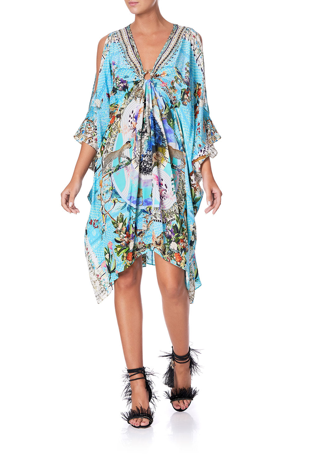 SHORT KAFTAN WITH HARDWARE GIRL FROM ST TROPEZ
