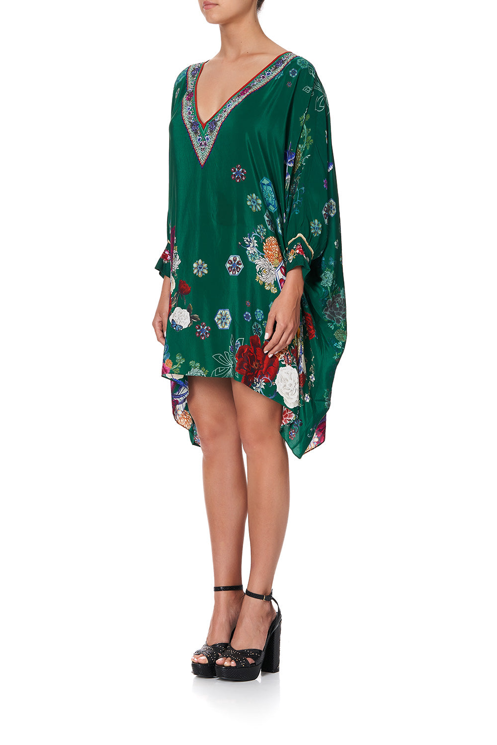 SHORT KAFTAN WITH CUFF EMERALD'S ORBIT
