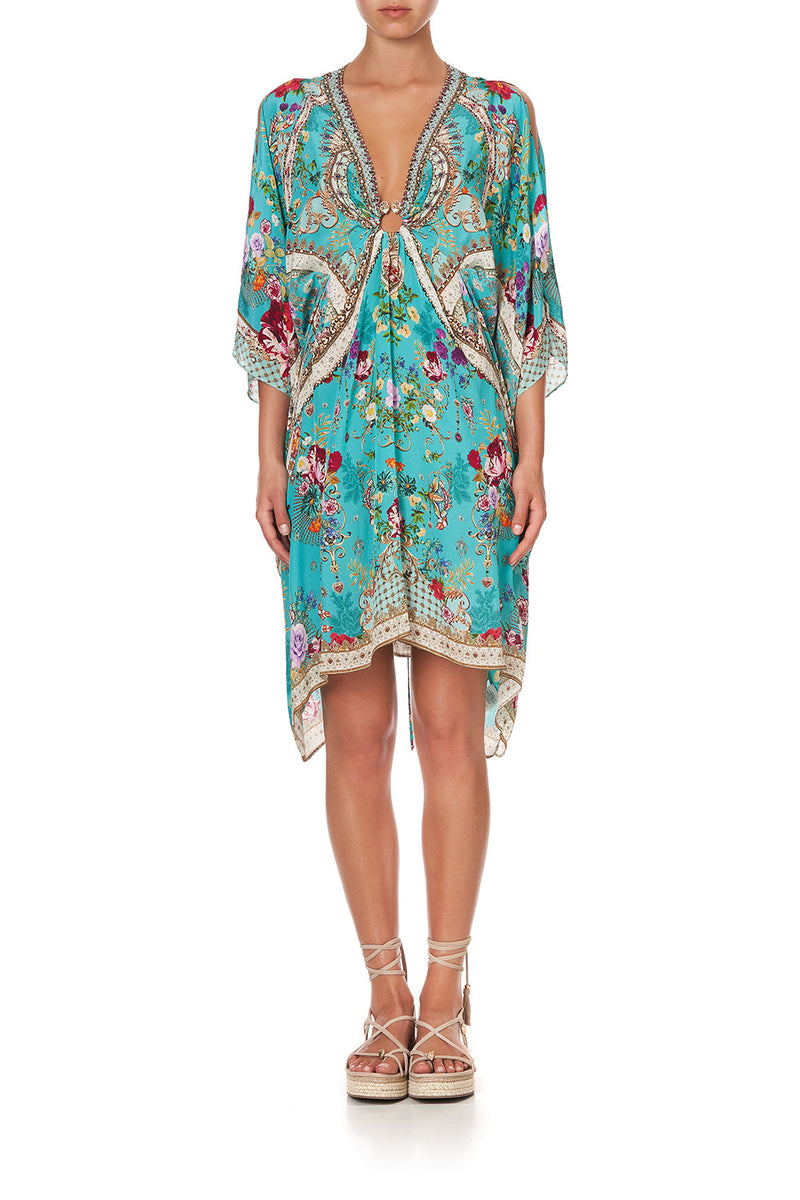 SHORT KAFTAN WITH HARDWARE CHAMPAGNE COAST main image 0