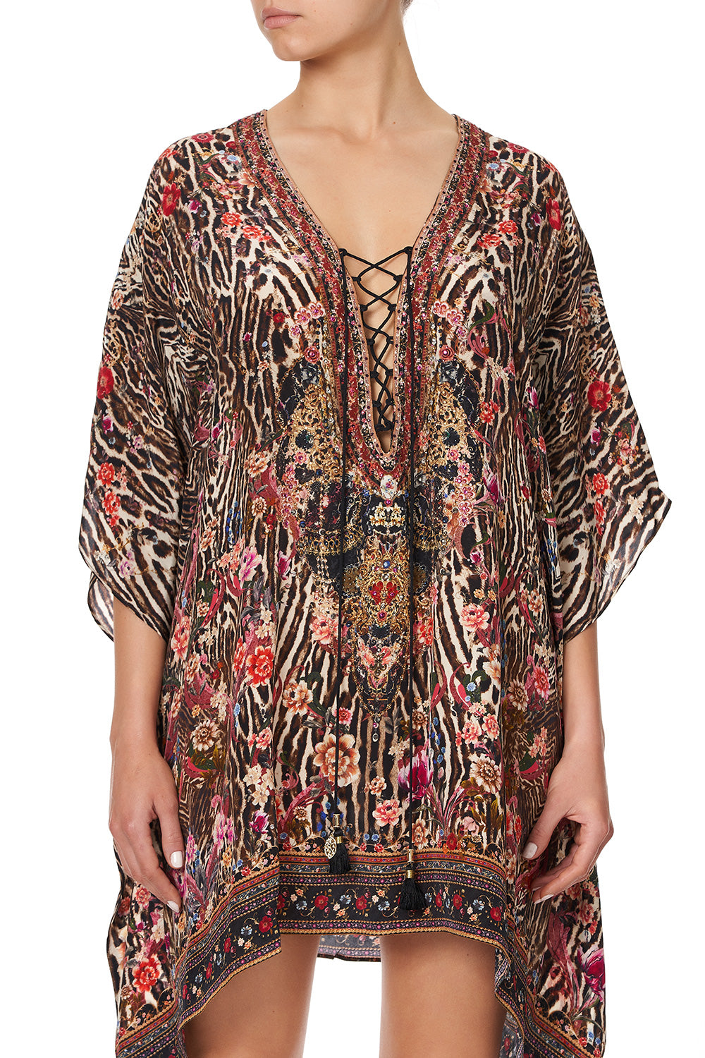SHORT LACE UP KAFTAN LIV A LITTLE