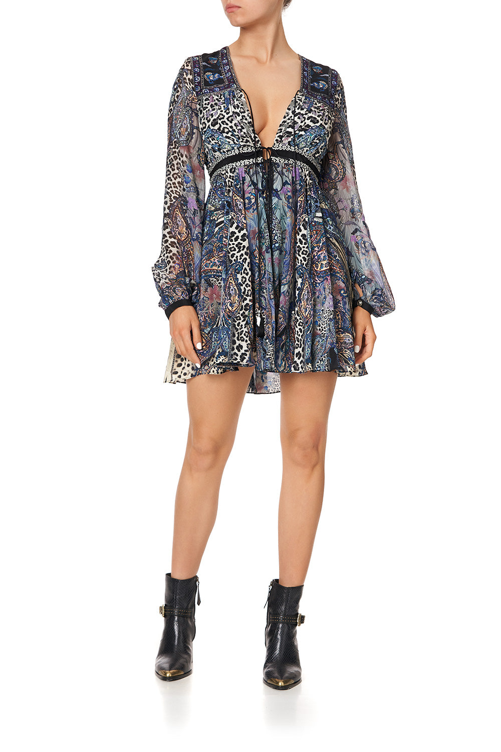 SHORT PEASANT DRESS FESTIVAL EXPRESS