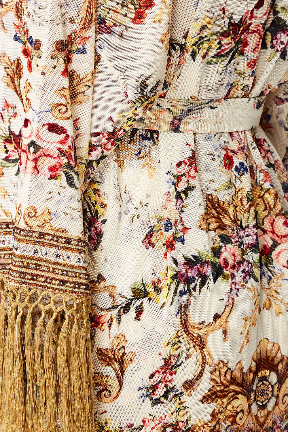 CAMILLA SHORT TASSEL WRAP OLYMPE ODE