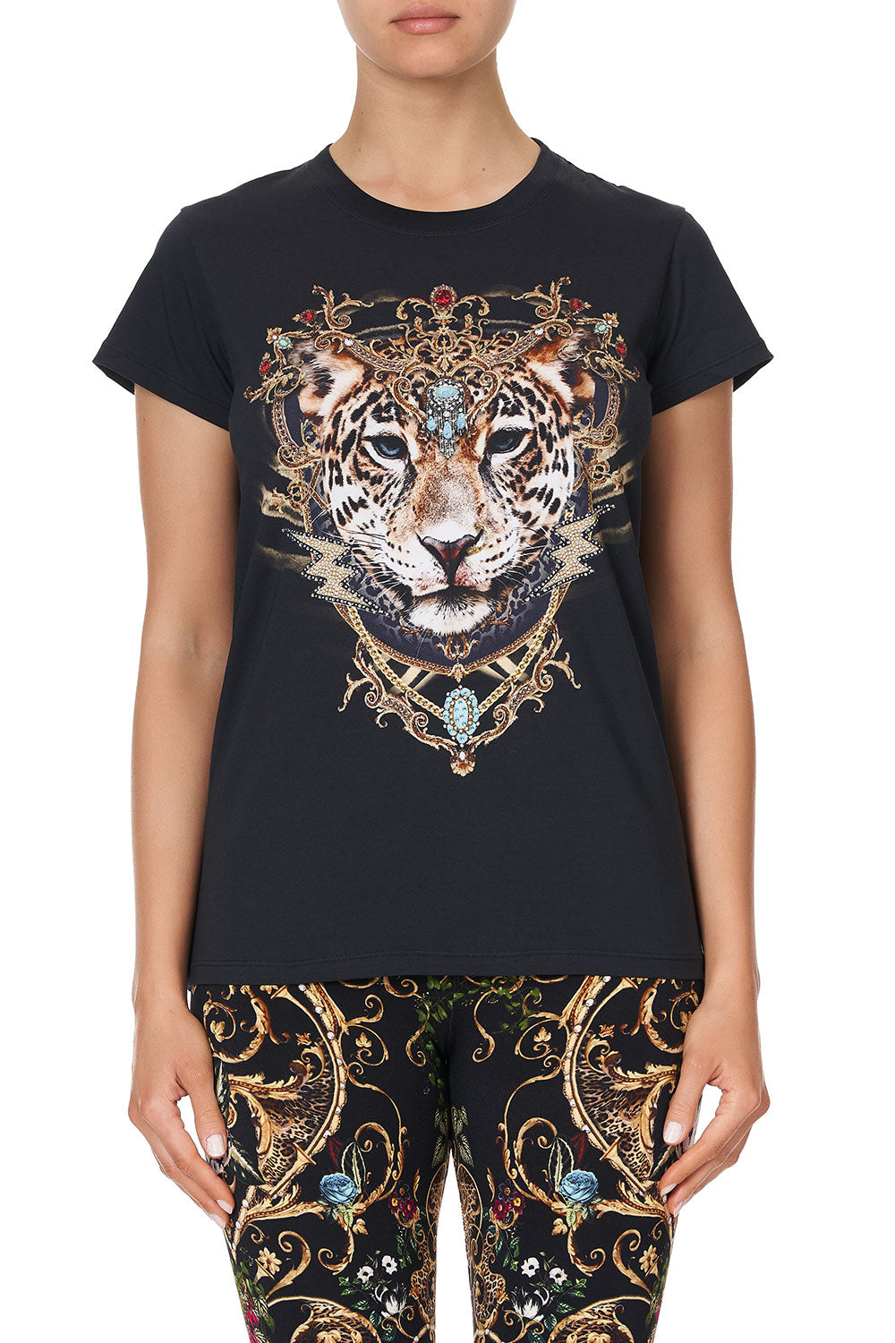 SLIM FIT ROUND NECK T-SHIRT STUDIO 54