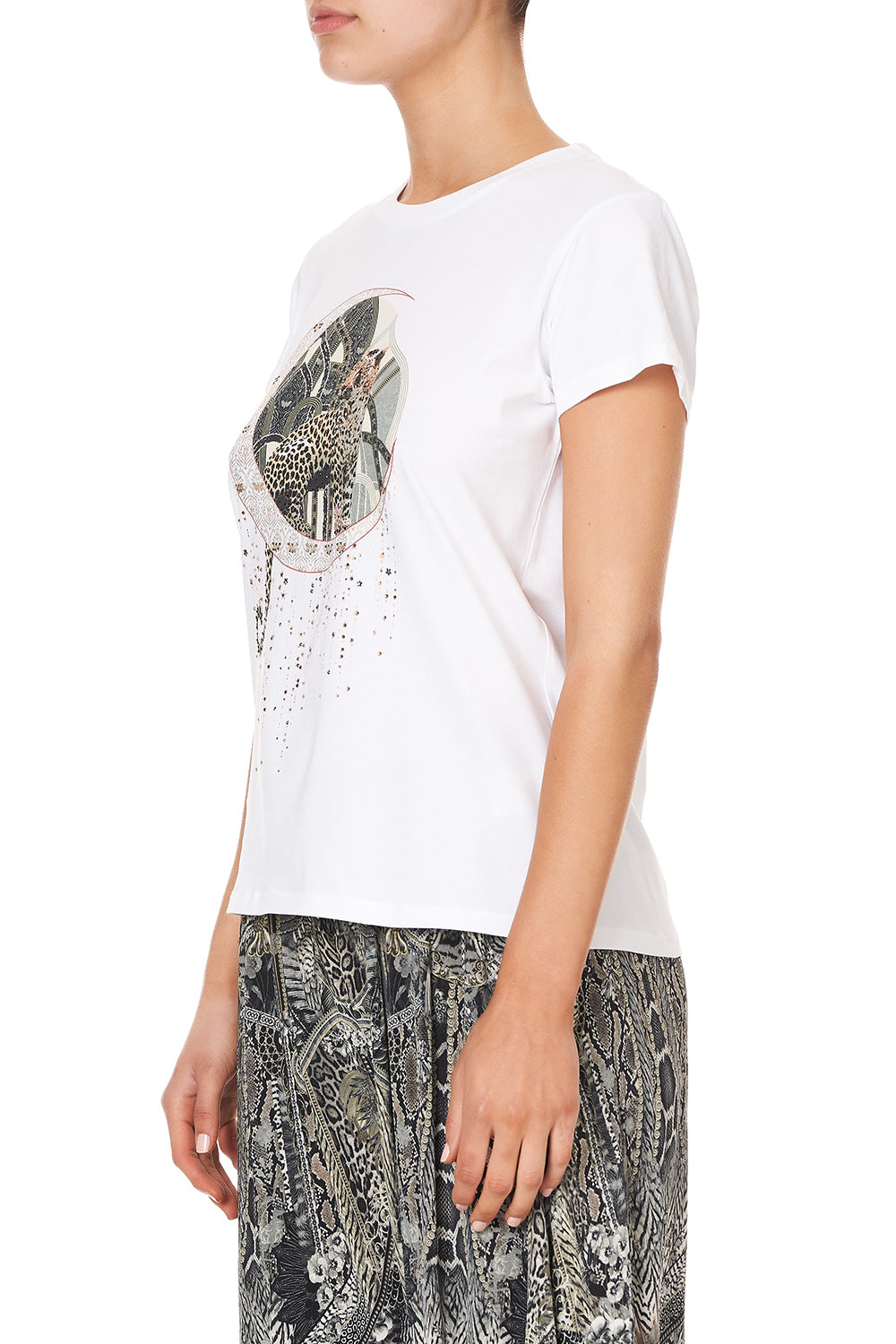 SLIM FIT ROUND NECK T-SHIRT ONE TRIBE