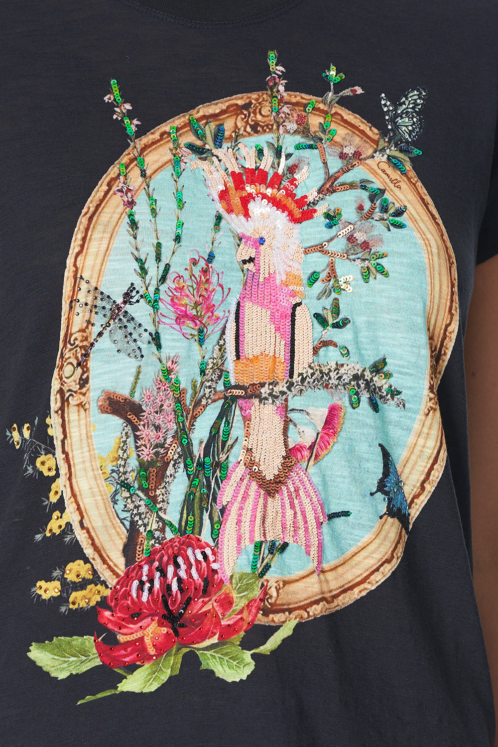 SLIM FIT ROUND NECK T-SHIRT MS MATILDA