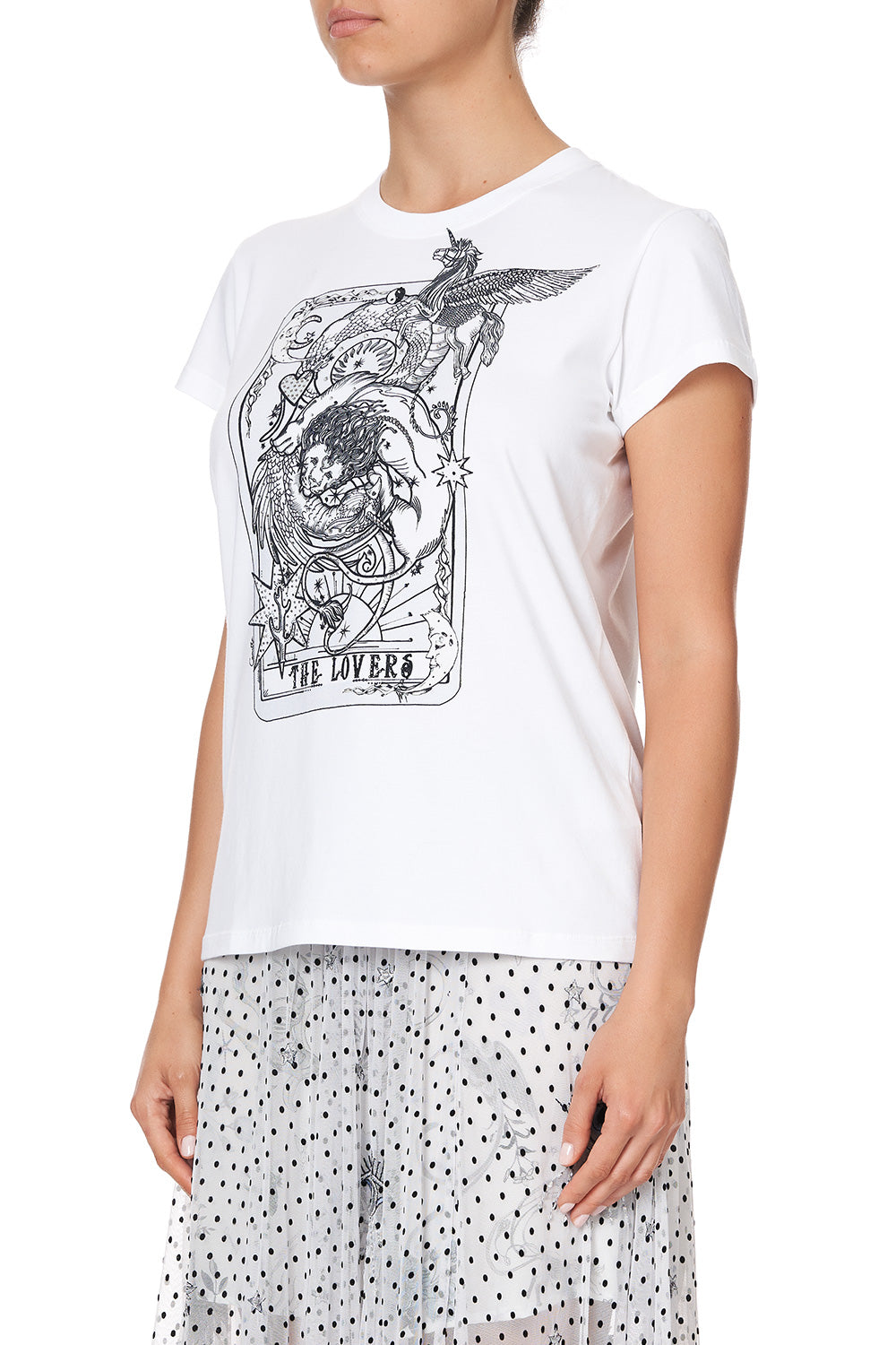 SLIM FIT ROUND NECK T-SHIRT MOONLIT MUSINGS