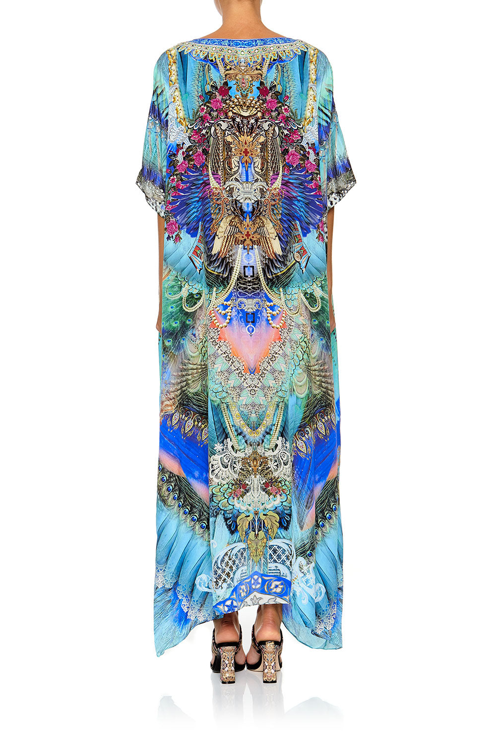 CAMILLA SLIM LINE V NECK KAFTAN FREEDOM FLIGHT
