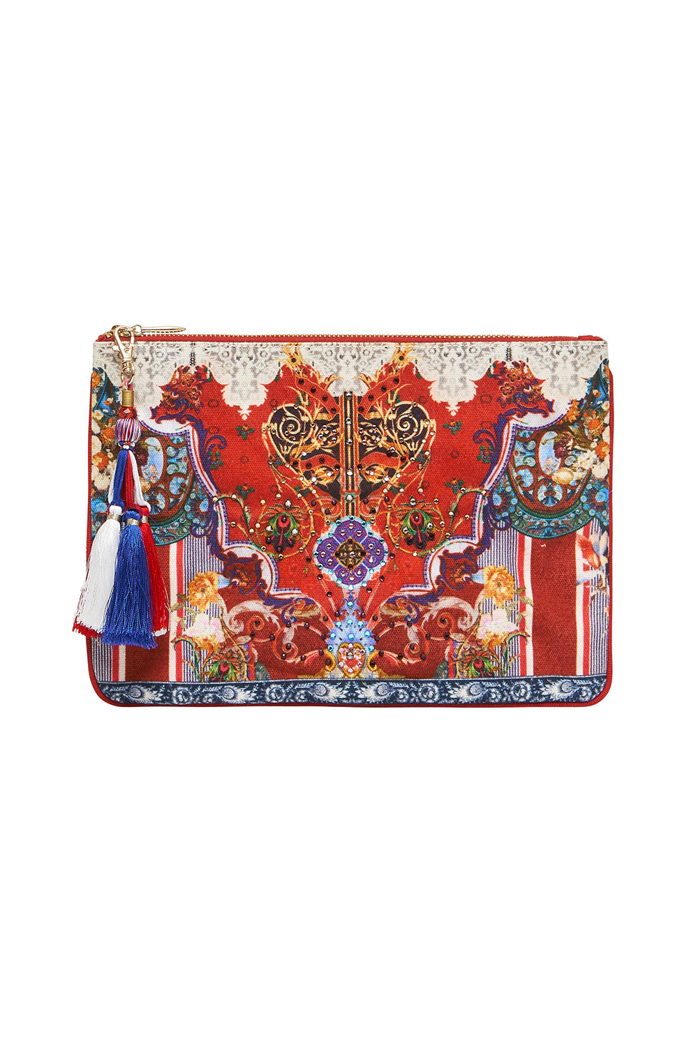 CAMILLA SMALL CANVAS CLUTCH COSTUME PARTY