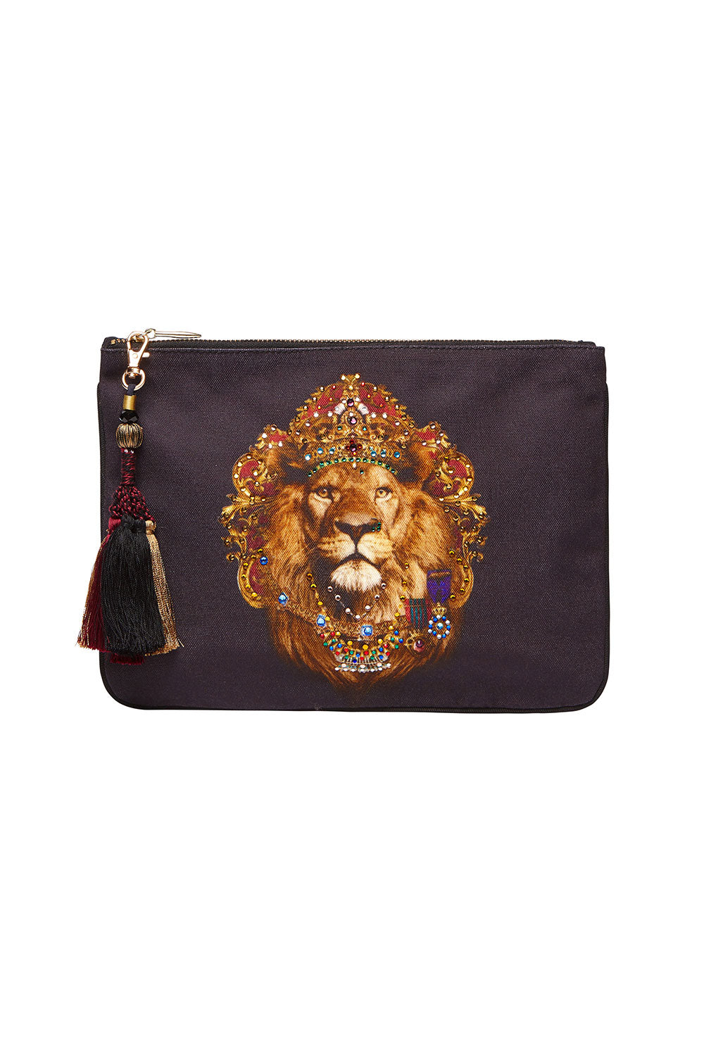 CAMILLA SMALL CANVAS CLUTCH KING LOUIS