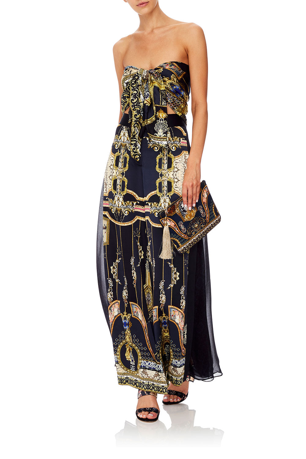 SMALL CANVAS CLUTCH MIDNIGHT MEETING