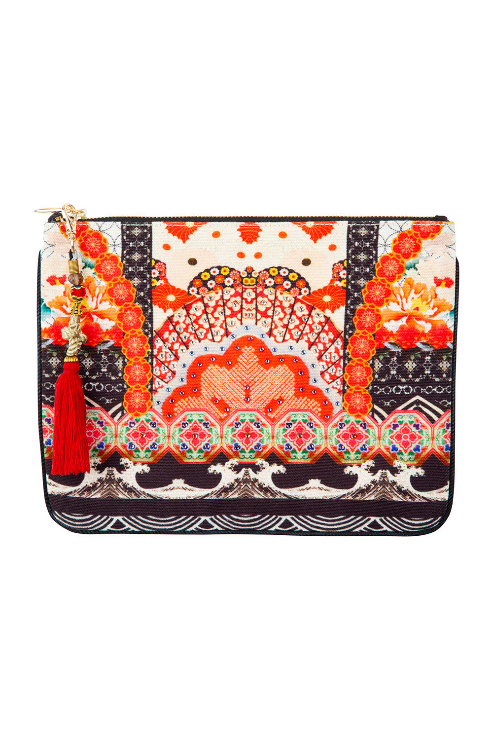 CAMILLA SMALL CANVAS CLUTCH VINTAGE VIXEN