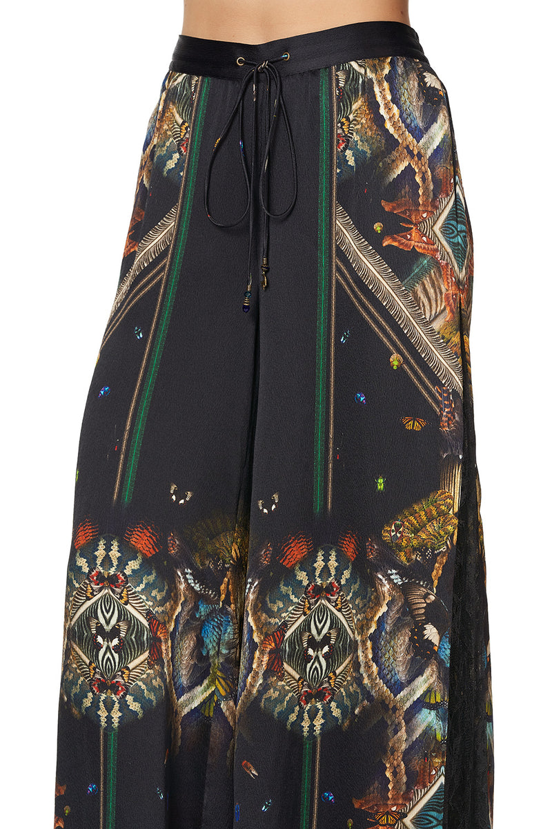 SOFT PANT WITH GODETS SOUTHERN TWILIGHT