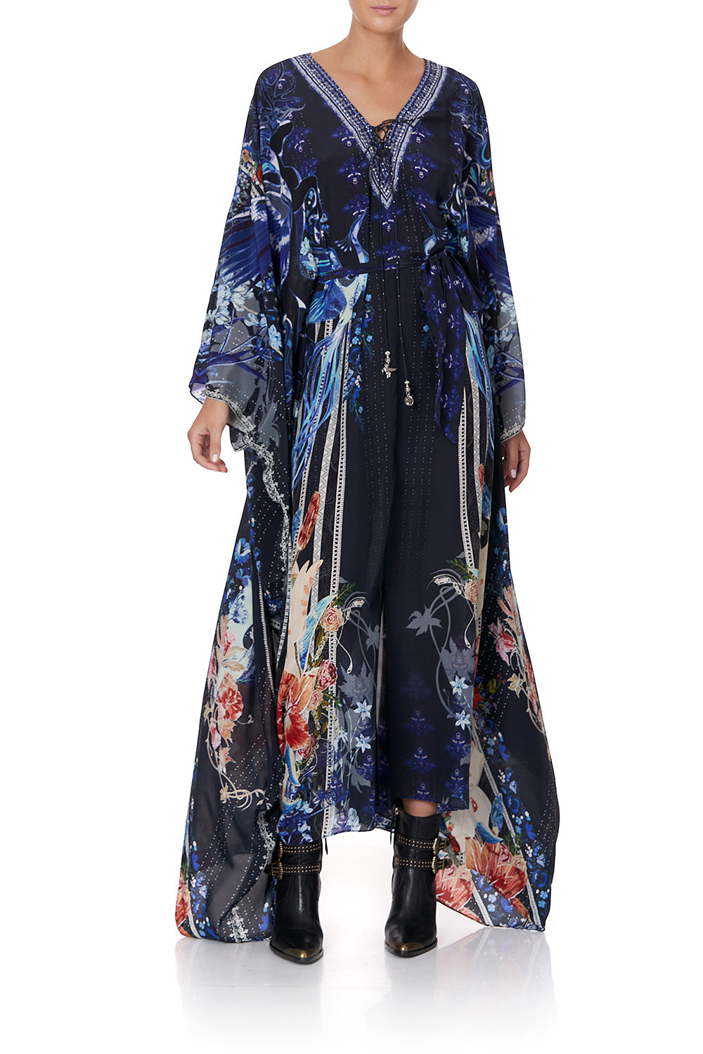 SPLIT HEM LACE UP KAFTAN MARE MYSTIQUE