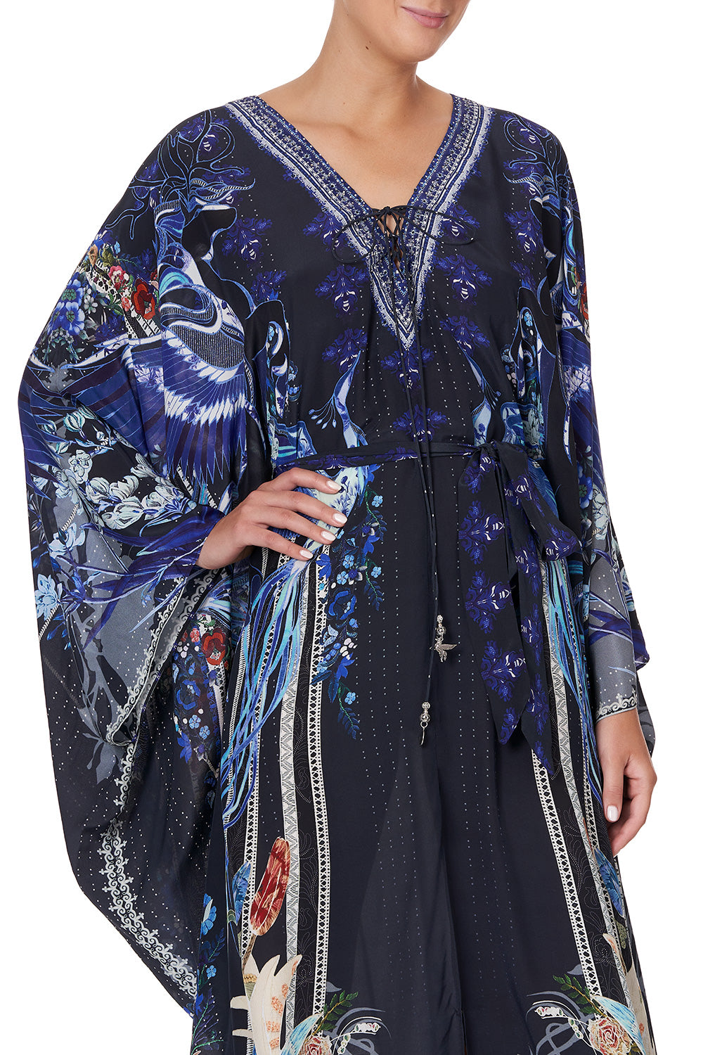 SPLIT HEM LACE UP KAFTAN MARE MYSTIQUE
