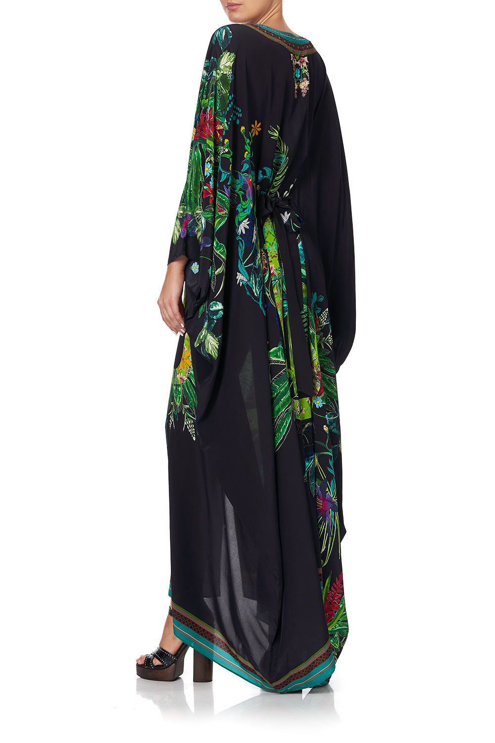 SPLIT HEM LACE UP KAFTAN RIVER CRUISE