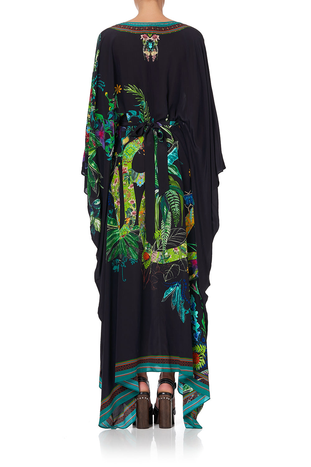 SPLIT HEM LACE UP KAFTAN RIVER CRUISE