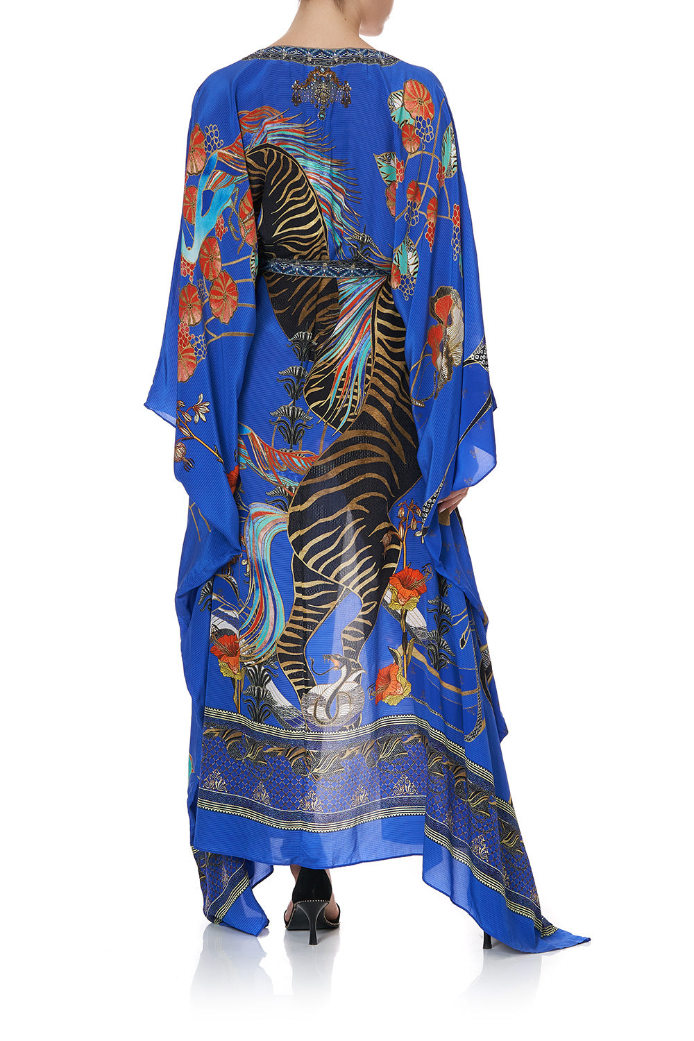 SPLIT HEM LACE UP KAFTAN TREE OF LIFE