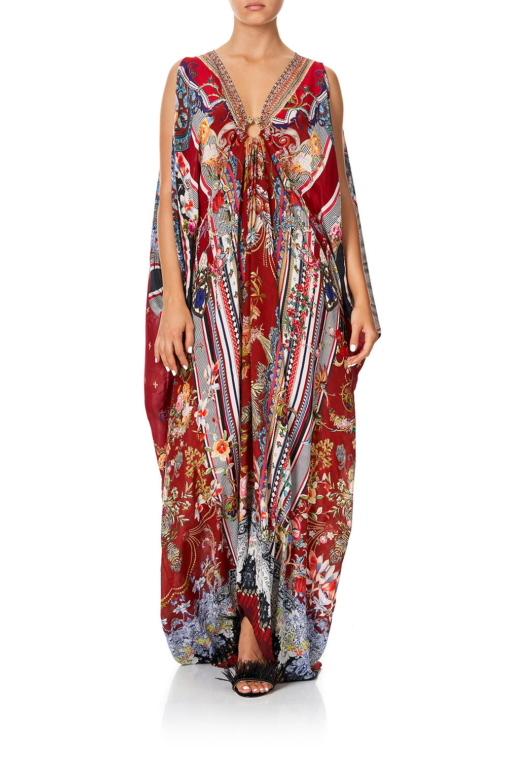 CAMILLA SPLIT SLEEVE KAFTAN W HARDWARE COSTUME PARTY
