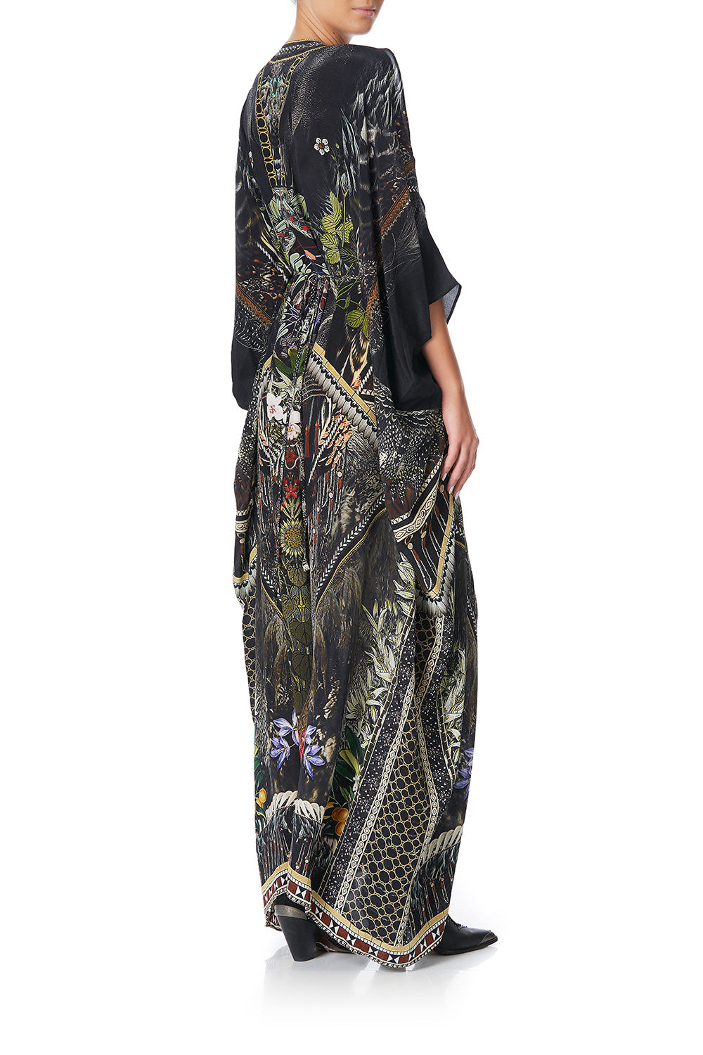SPLIT SLEEVE KAFTAN WITH HARDWARE BOTANICAL CHRONICLES