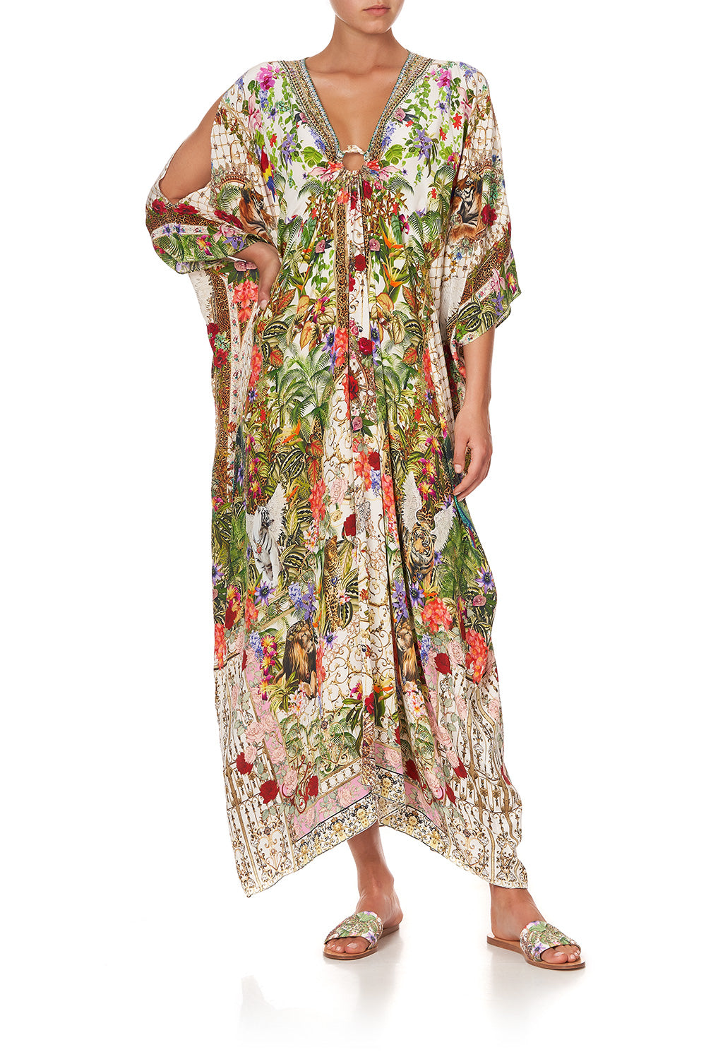 SPLIT SLEEVE KAFTAN WITH HARDWARE FAIR VERONA