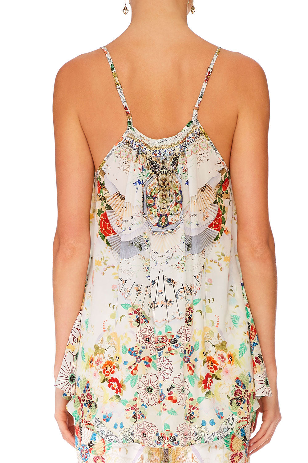 CAMILLA TIME AFTER TIME STRAP TOP W TIE FRONT DETAIL