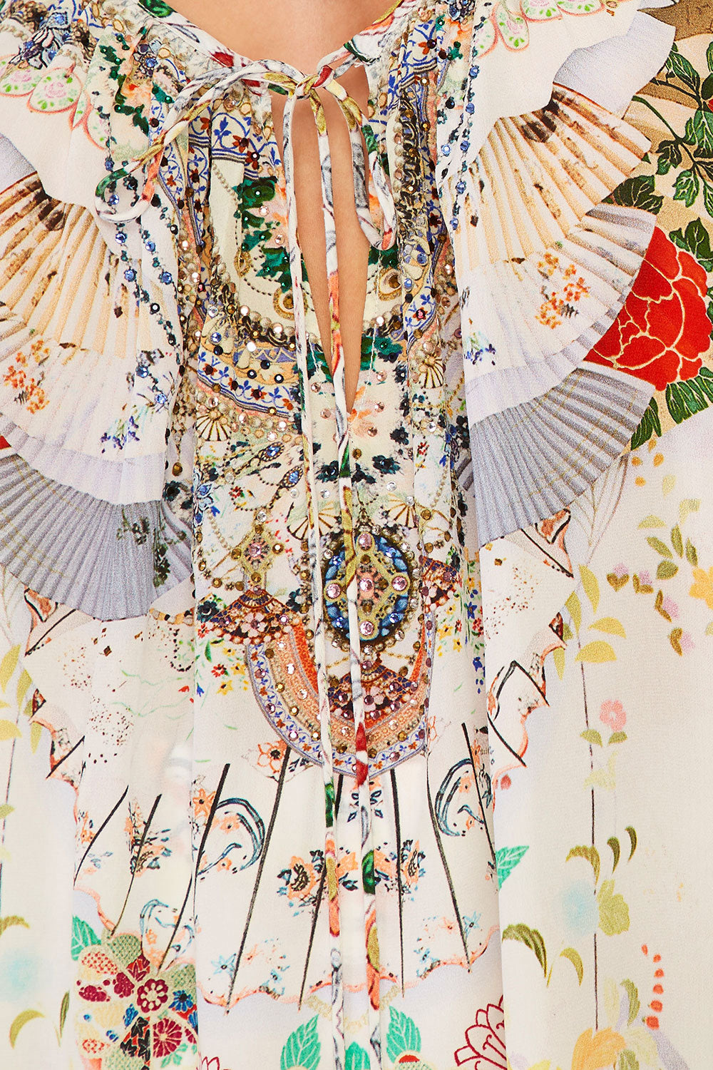 CAMILLA TIME AFTER TIME STRAP TOP W TIE FRONT DETAIL