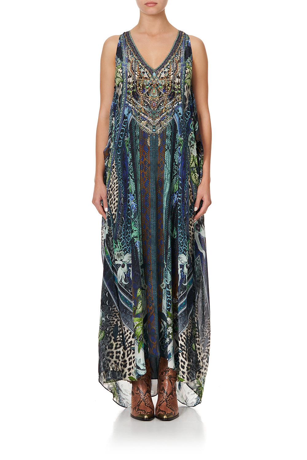 TIE FRONT MULTIWEAR DRESS KOMODO QUEEN