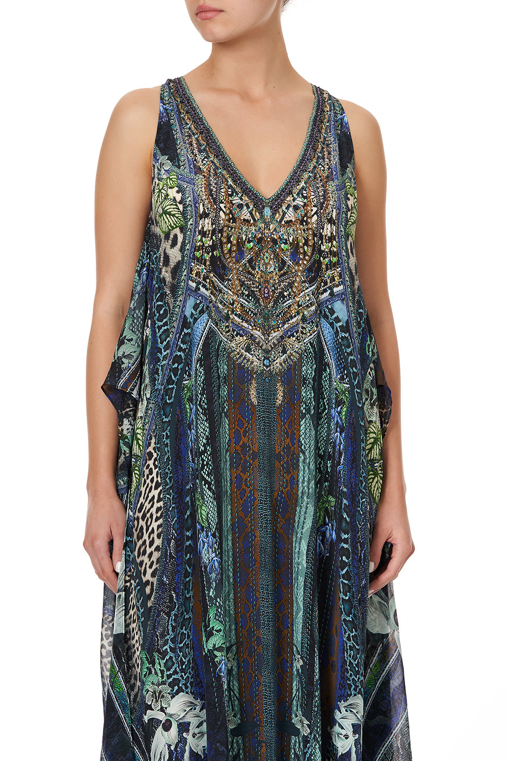 TIE FRONT MULTIWEAR DRESS KOMODO QUEEN