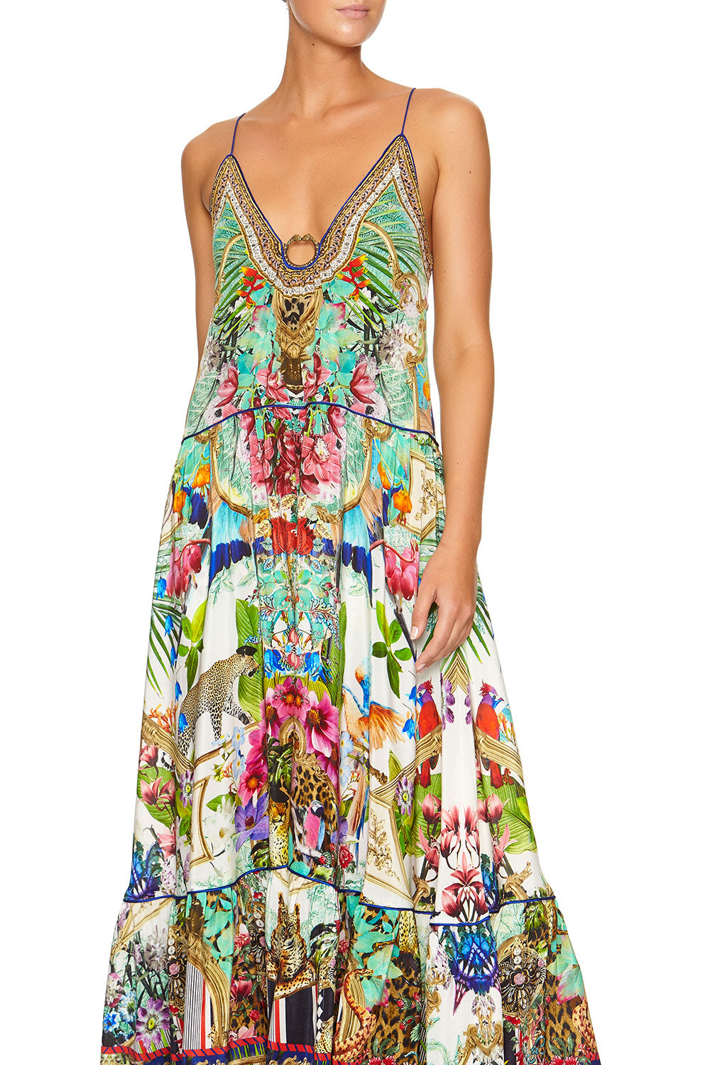 CAMILLA U-RING MAXI DRESS CHAMPAGNE COAST