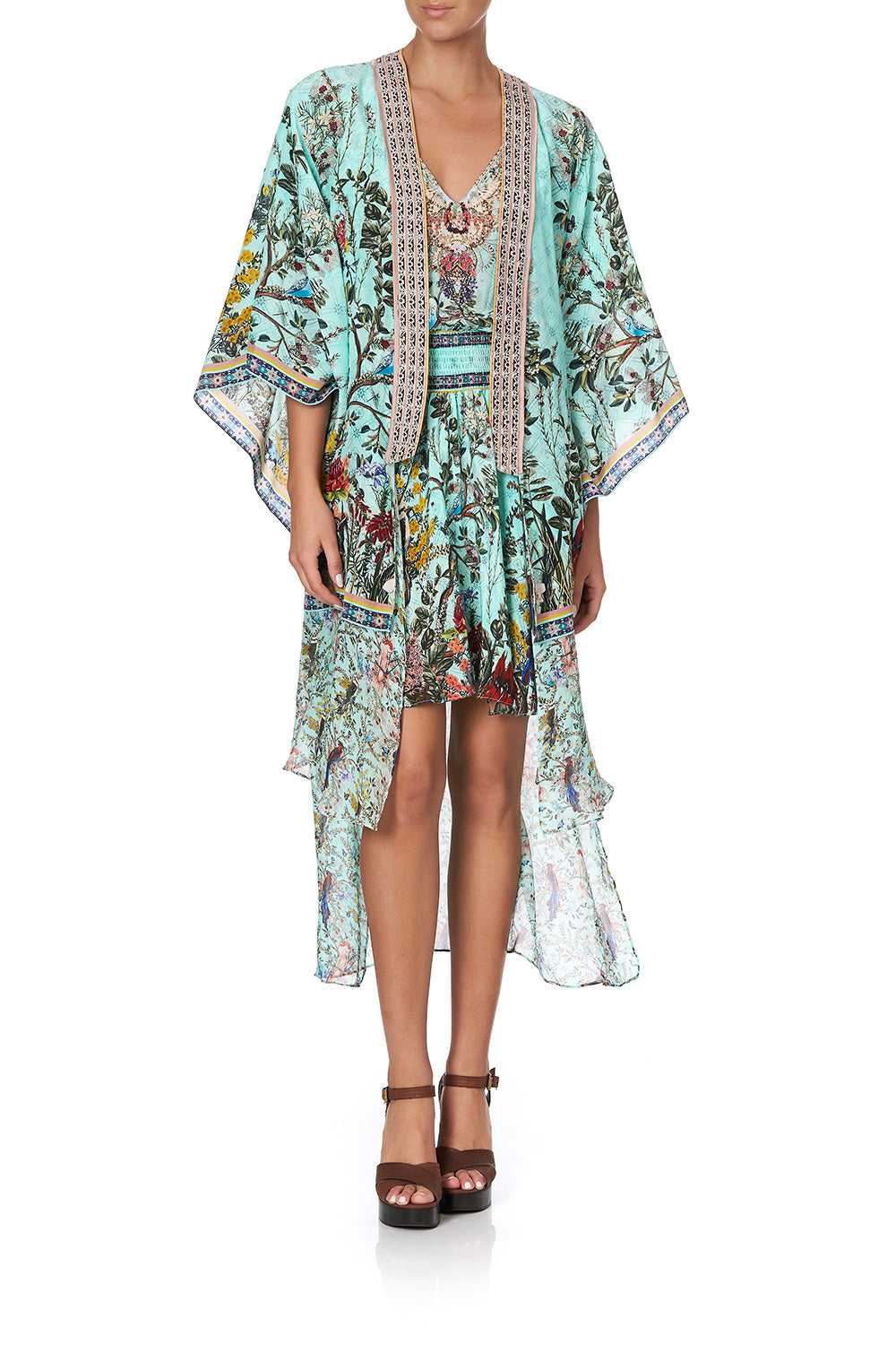KIMONO WITH LONG UNDERLAYER MILLAS BACKYARD