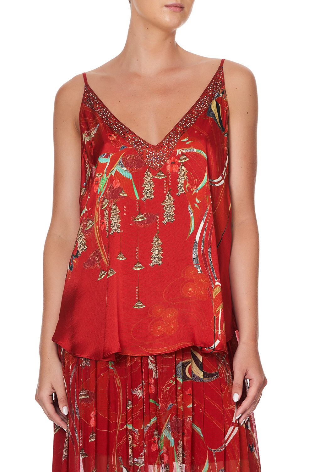 V NECK CAMI FORBIDDEN FRUIT