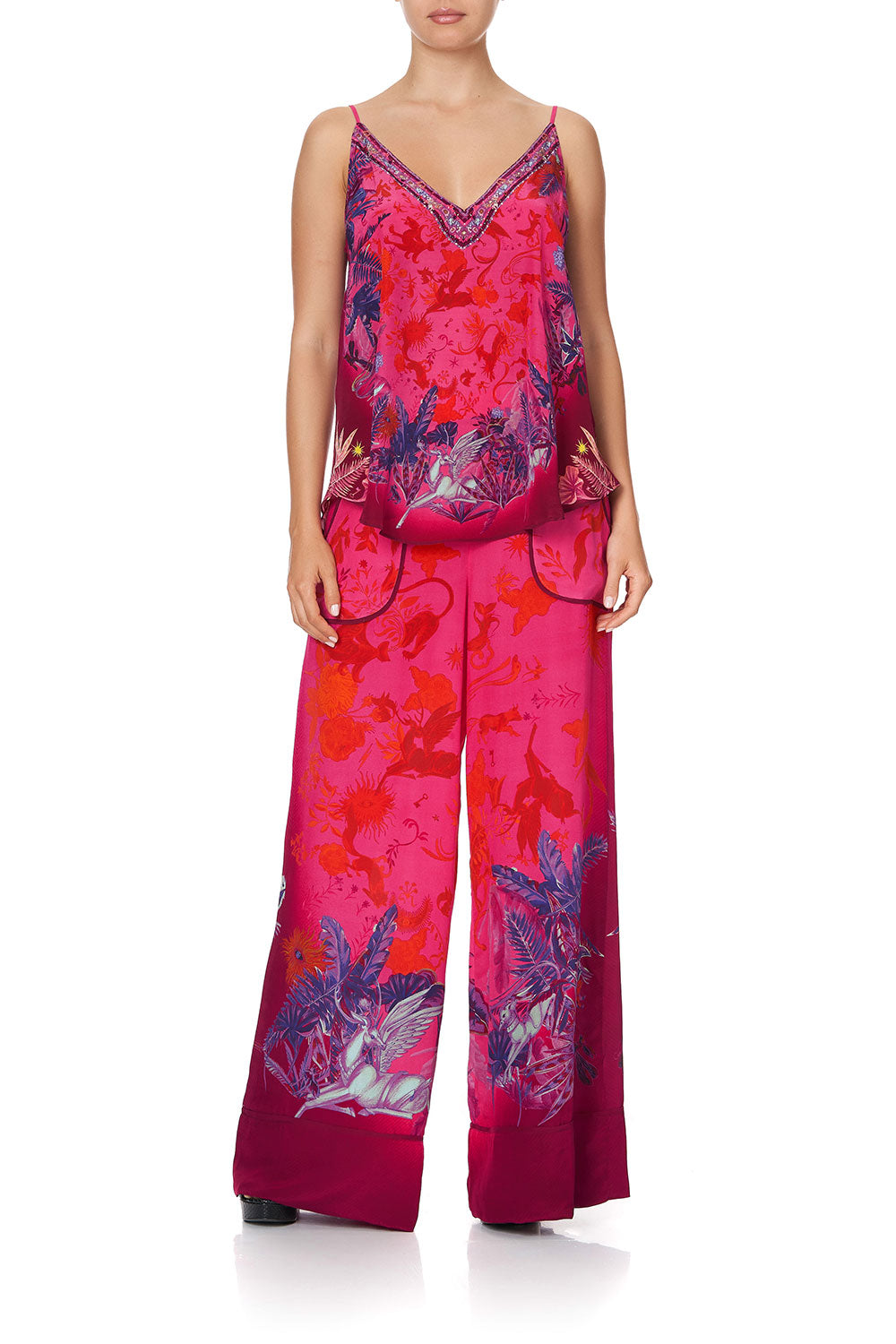 V NECK CAMI TROPIC OF NEON