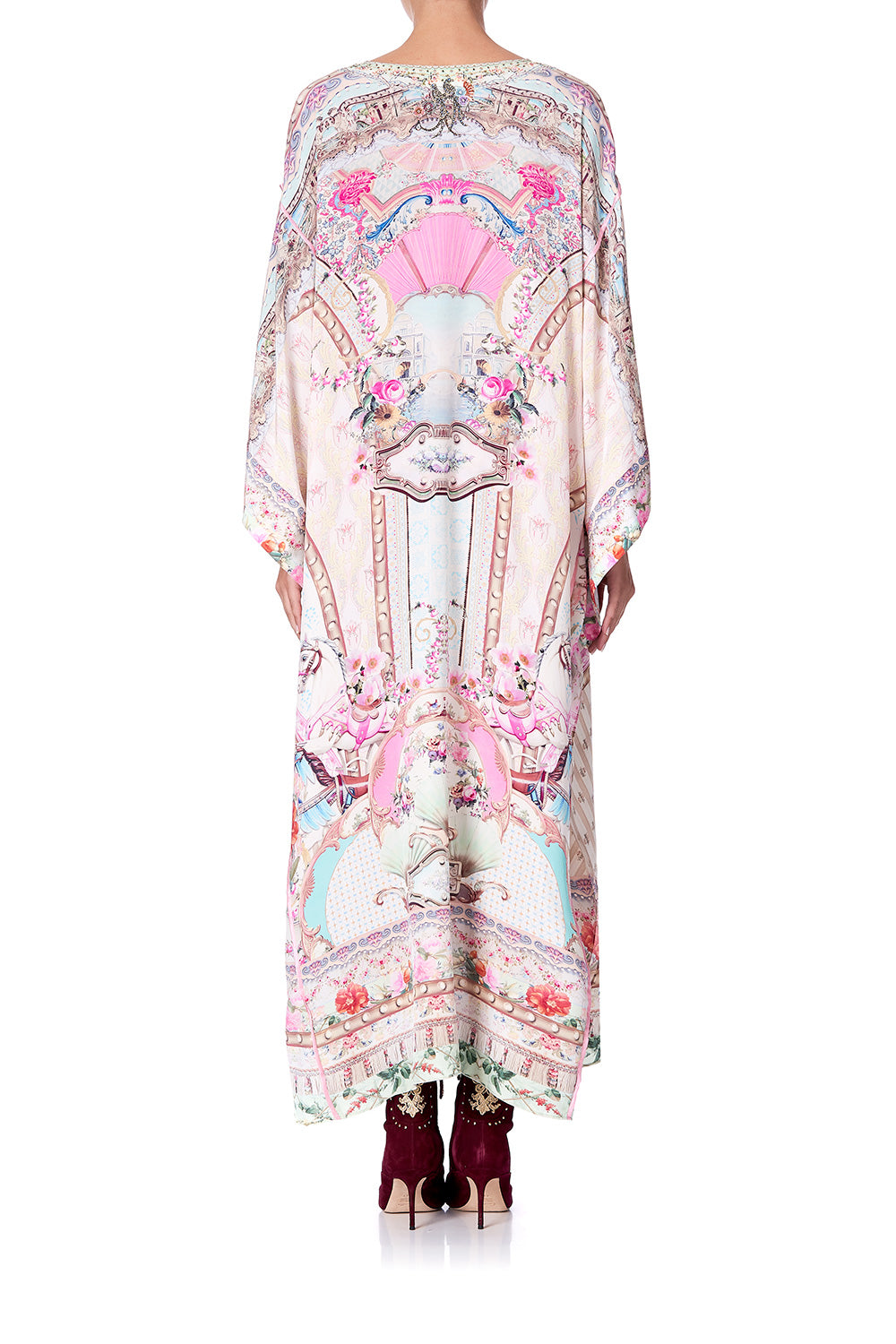 KAFTAN WITH SHEER SLEEVE CAROUSEL MADEMOISELLE