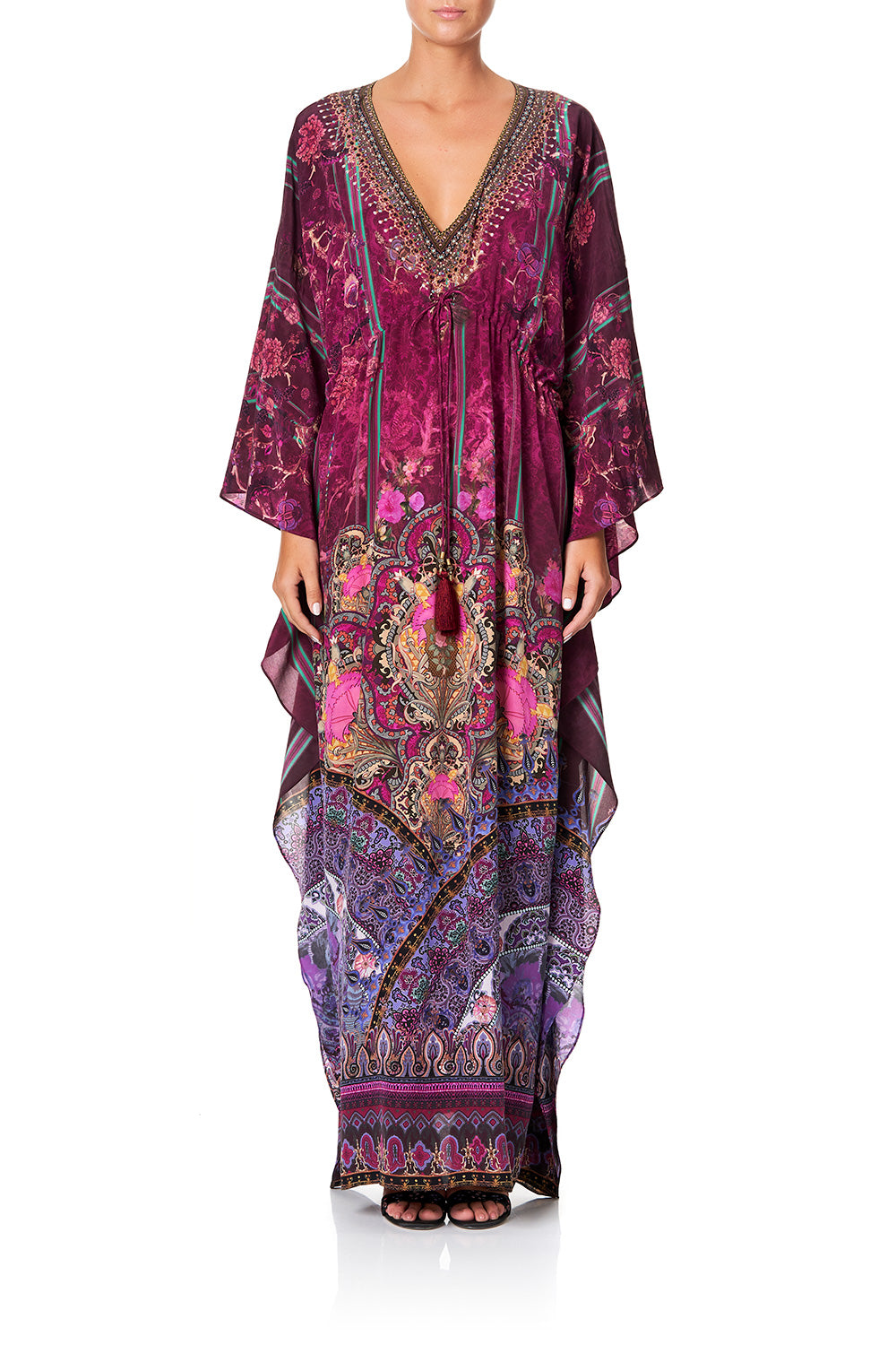 V-NECK KAFTAN WITH TIE WAIST DAUGHTER'S DESTINY