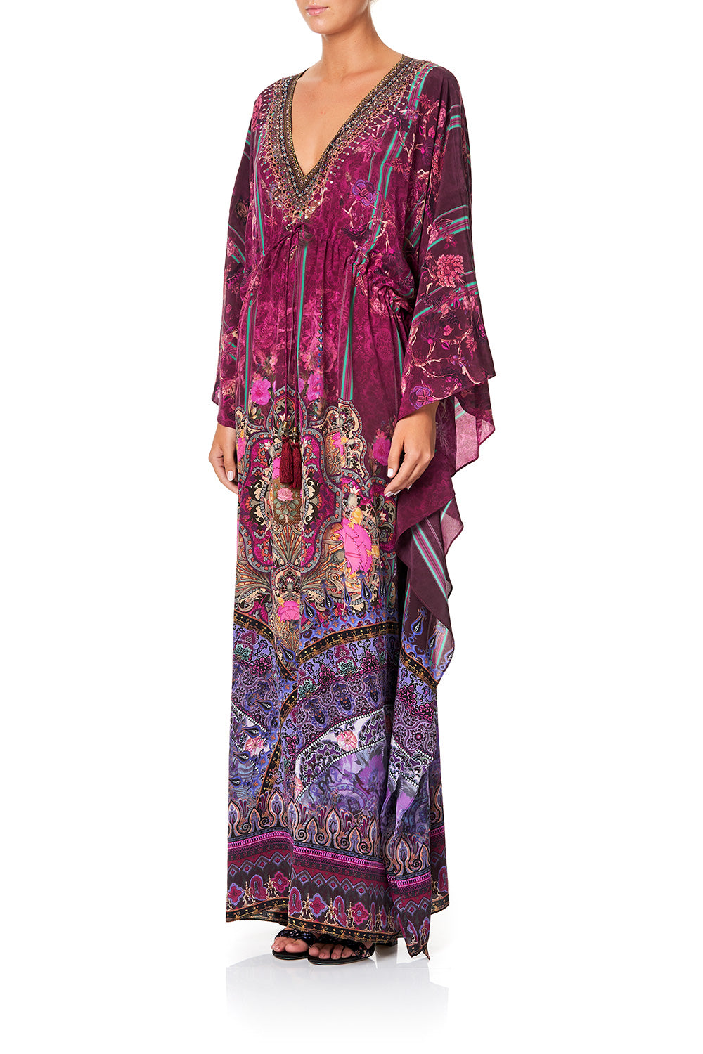 V-NECK KAFTAN WITH TIE WAIST DAUGHTER'S DESTINY