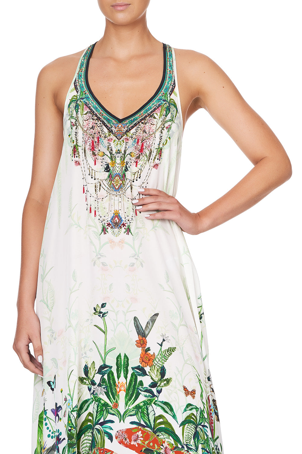 V NECK RACERBACK DRESS DAINTREE DARLING