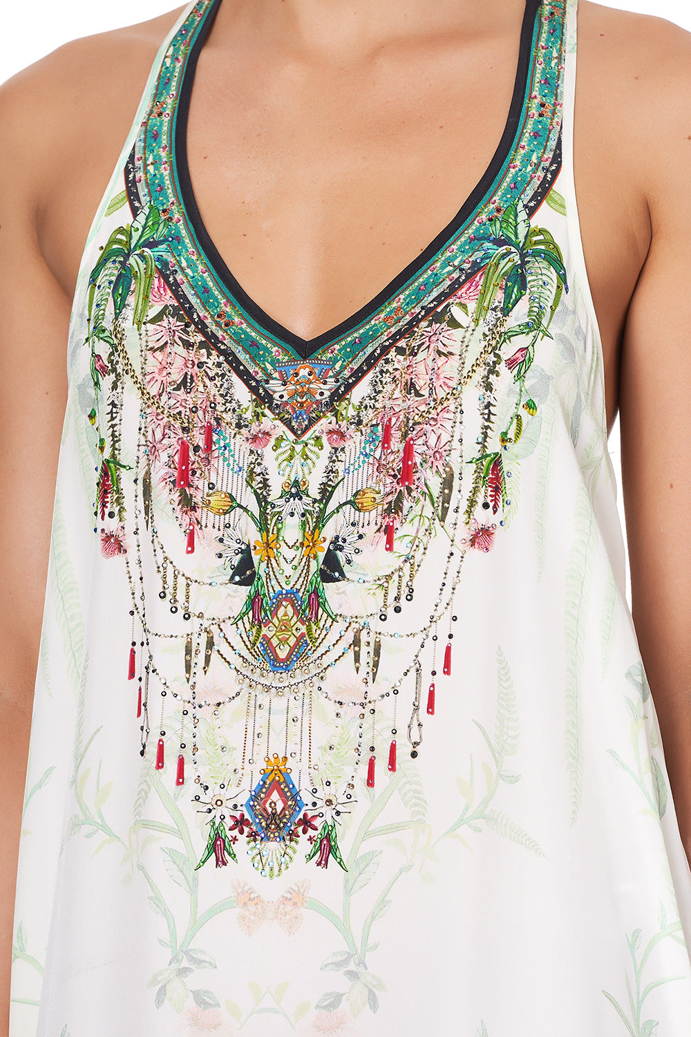 V NECK RACERBACK DRESS DAINTREE DARLING