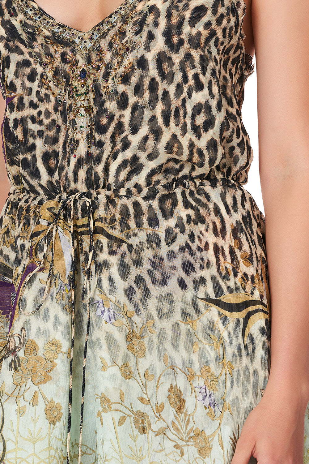 V NECK SHOESTRING STRAP PLAYSUIT NOMADIC NYMPH