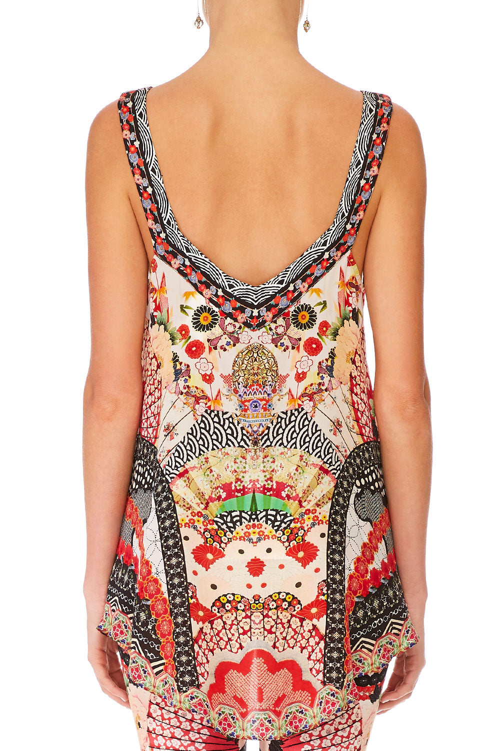 CAMILLA VINTAGE VIXEN V-NECK STRAP TOP