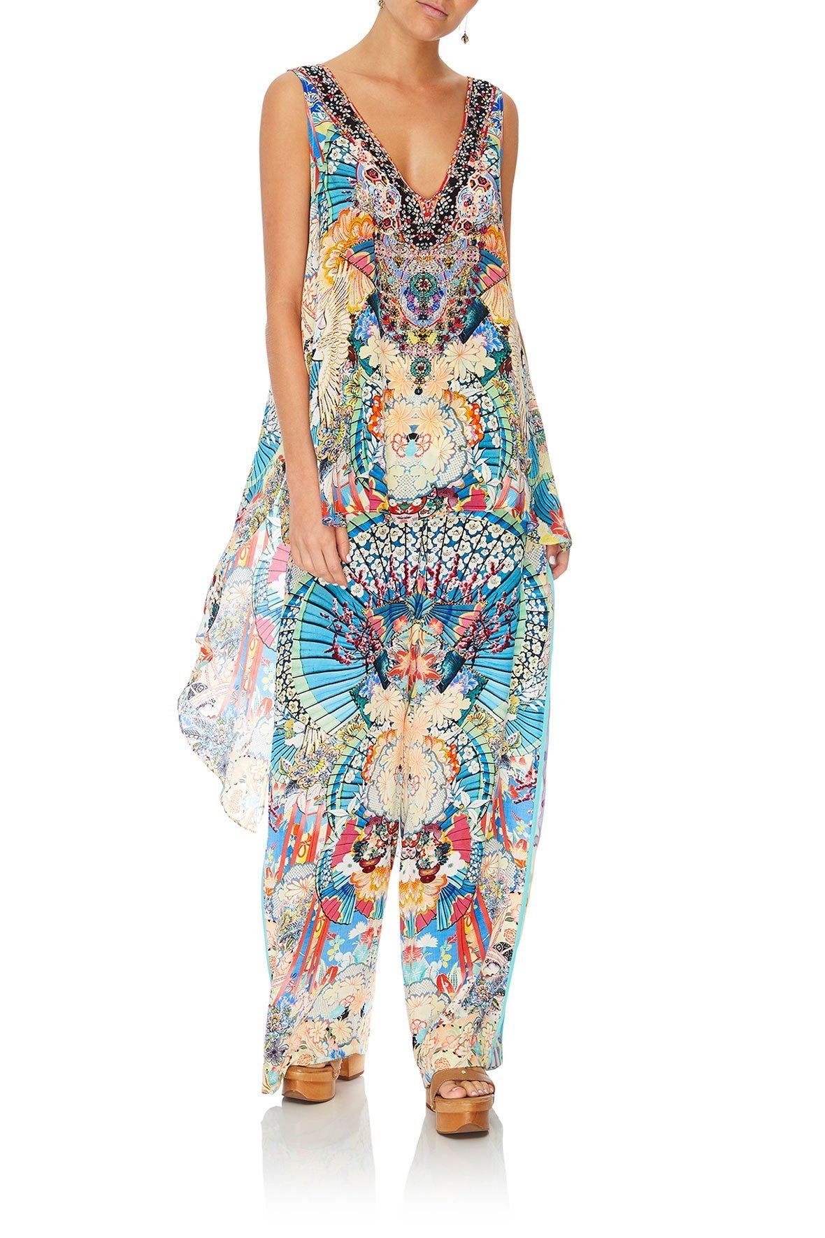 V-NECK TOP WITH SPLIT BACK MISO IN LOVE