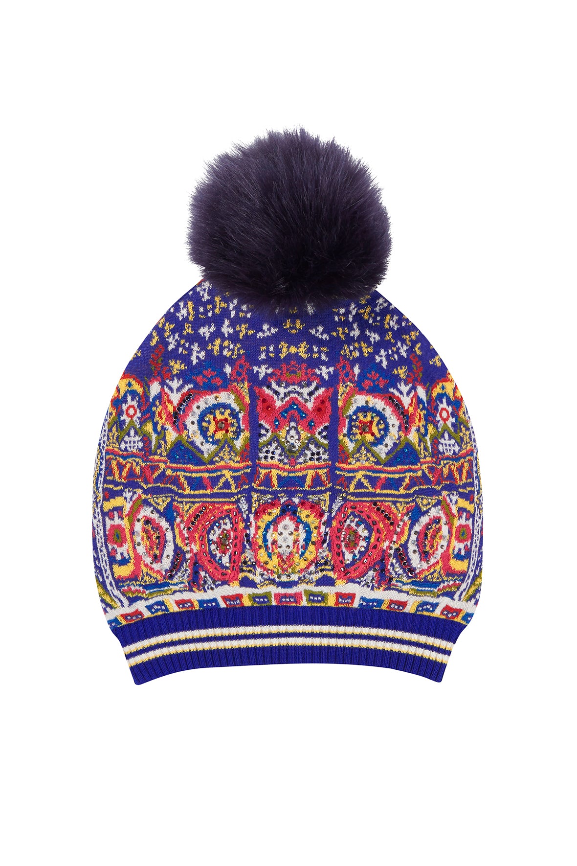 WHERE YOULL FIND ME BEANIE W DETACHABLE POM POM