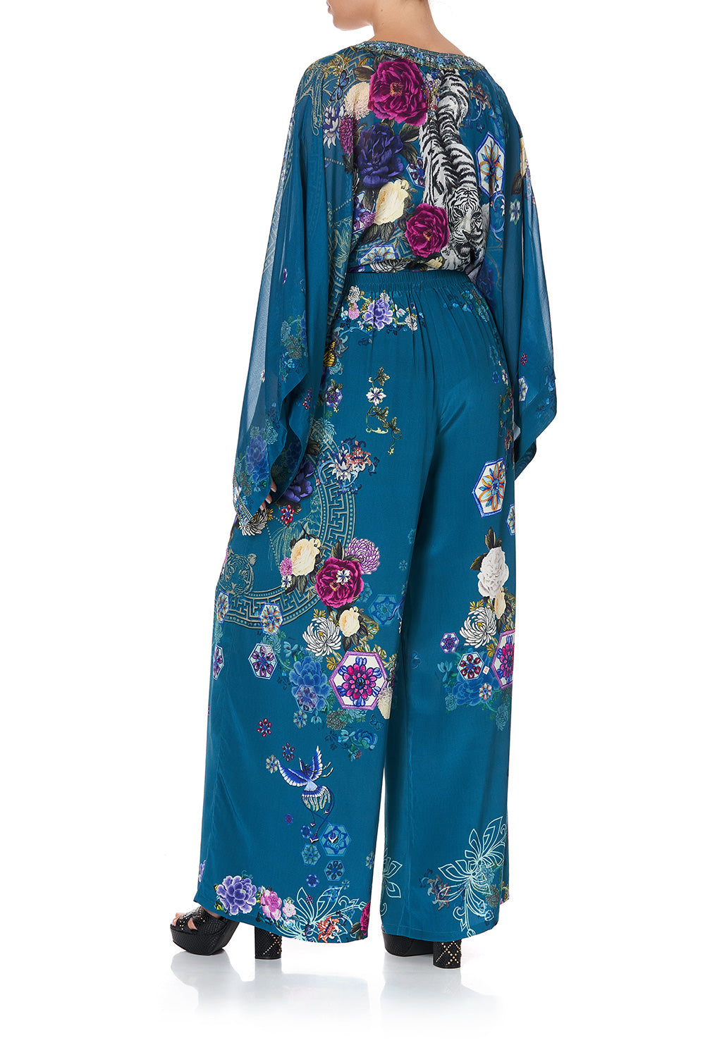 WIDE LEG TROUSER WITH FRONT POCKETS LUNAR GAZING