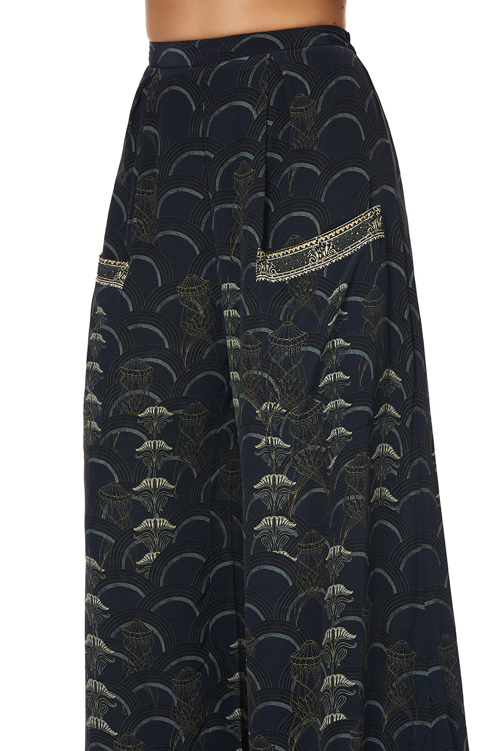 WIDE LEG TROUSER WITH FRONT POCKETS WISE WINGS