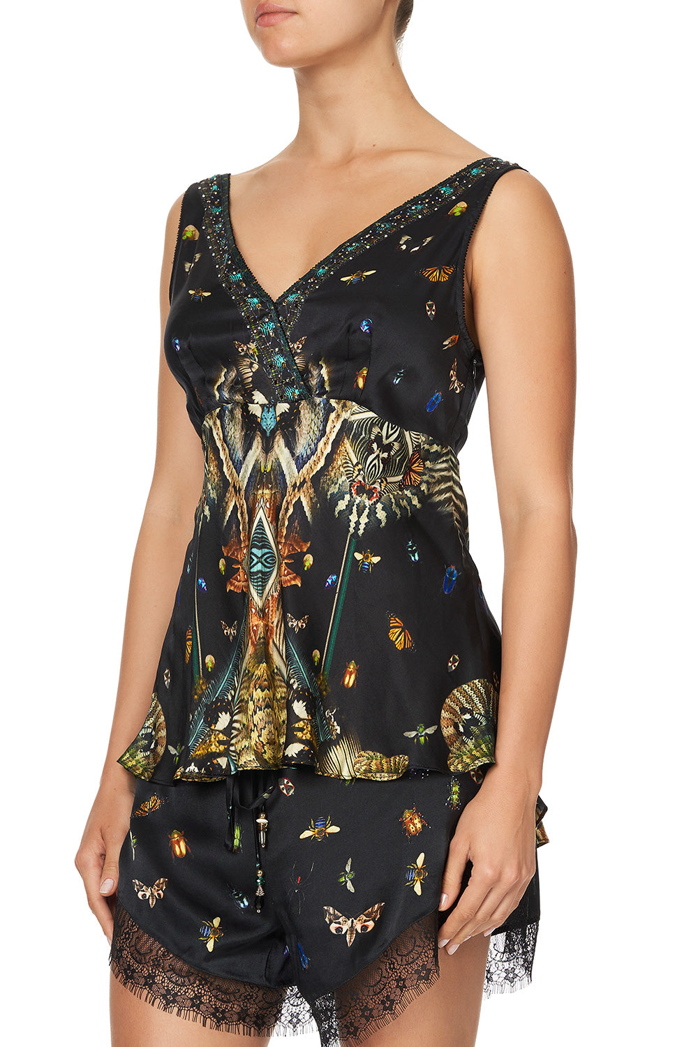 WIDE STRAP CROSS FRONT CAMI MATERNAL INSTINCT